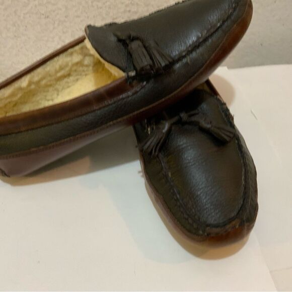 Allen Edmonds Leather Tassel Wolcott House Slippers size 11 - Picture 5 of 13